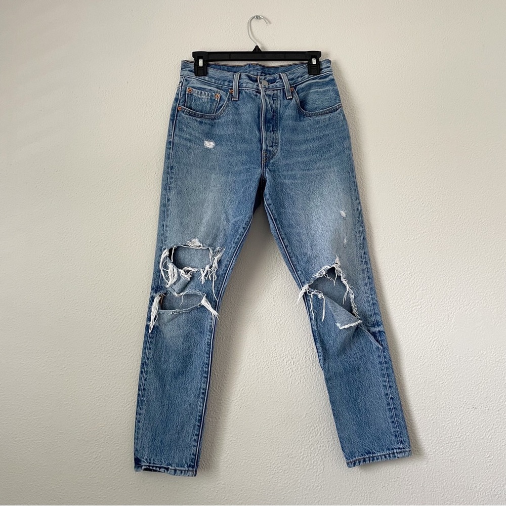 Levi 501s women skinny jeans
